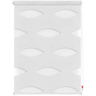 Lichtblick Doppelrollo Ellipse 100 x 150 cm weiß