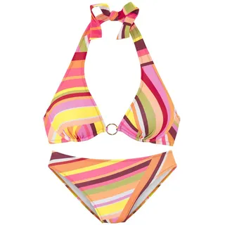 Bruno Banani Bügel-Bikini Damen orange bedruckt Gr.38 Cup B