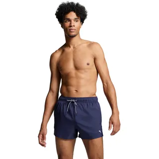 Badeshorts PUMA "PUMA SWIM MEN SHORT LENGTH SWIM SHORTS", Herren, Gr. XXL, N-Gr, blau (navy), Web, Obermaterial: 100% Polyester, unifarben, Badehosen Badeshorts, mit seitlichen Eingriff-Taschen, Gesäßtasche mit Klettverschluss, Topseller