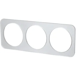 Aluminium-Wandschild im deutschen/französischen Design, mit drei Schlüsseln in elegantem Silber. Ideal für jede moderne und funktionale Umgebung, kombiniert Haltbarkeit und Stil.