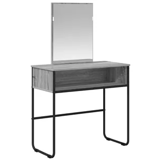 vidaXL Schminktisch Grau Sonoma 81 x 40 x 131 cm Holzwerkstoff - Grau