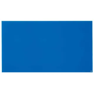 Nobo Glas Magnet-Whiteboard mit herausnehmbarem Stiftehalter, 1900 x 1000 mm, InvisaMount Befestigungssystem, Impression Pro, Blau, 1905190