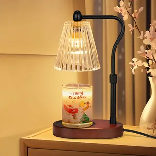 seenlast Kerzenwärmer Lampe, Duftlampe mit Timer und Dimmer, Elektrischer Kerzenwärmer Lampe, Vintage-Kerzenwärmer für Duftkerzen im Glas, Zuhause, Schlafzimmer, Dekoration