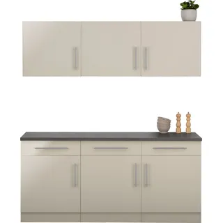WIHO KÜCHEN Küchenzeile Cali 180 cm beige