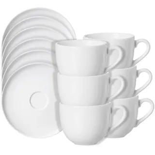 Ritzenhoff & Breker Kaffeetassen-Set Skagen weiß 220,0 ml 12-tlg.