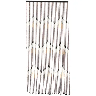 Bathrena Bambus Holz Perlenvorhang, 90 * 195cm Türöffnung Perlenschnur Vorhang - Dekorativer Tür Perlenvorhang - Für Veranden, Flure und Zimmereingänge geeignet