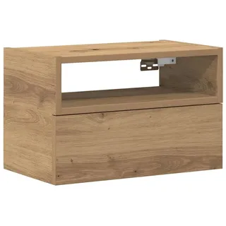 vidaXL Wand-Nachttisch Artisan-Eiche 45x26x28,5 cm