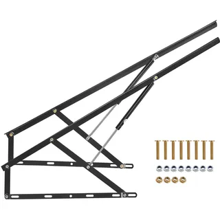 Vevor Bettlift, 59 x 71 Zoll, kompatible Bettgröße, 154 lbs Tragkraft, DIY-Schrankbett-Mechanik-Hardware-Kit vertikal Deluxe, pneumatischer Hebel, Hochleistungs-Bettstütze, Klappschrankbett