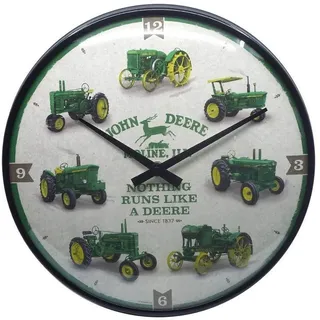 Nostalgic-Art Retro Wanduhr 31 cm John Deere grün