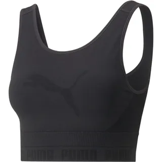 Puma Damen Evoknit Crop Top Schwarz, L