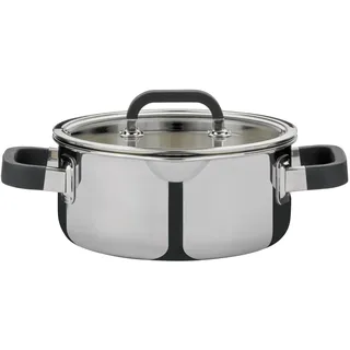 Spring FUSION2+ Bratentopf mit Glasdeckel 24cm