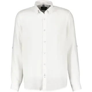 LERROS Leinenhemd, mit Button-Down-Kragen Lerros white S