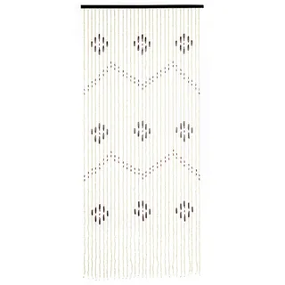 Maximex Vorhang Mod. Holzperlen Bambusvorhang hängender Deko Vorhang aus Ahornholzperlen und kleinen Bambusperlen mit 31 Strängen 90 x 200 cm Mehrfarbig