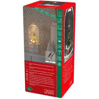 Konstsmide LED Wasserlaterne Deutscher Weihnachtsmarkt Weiß