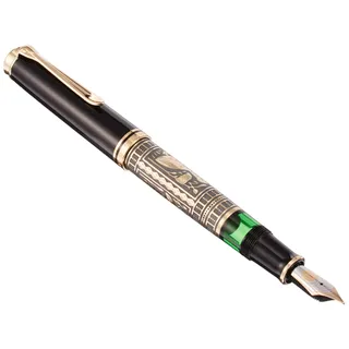 Pelikan Toledo M900 Kolbenfüller schwarz-gold F (fein), 1 St.