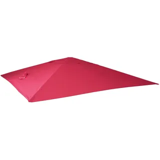 Mendler Ersatz-Bezug für Luxus-Ampelschirm HWC-A96 3x3m - Bordeaux | Sonnenschirmbezug, Ersatzbezug, (Ø4,24m), Polyester, 2,7kg