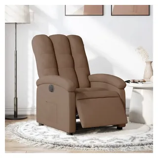 vidaXL Relaxsessel Elektrisch Braun Stoff