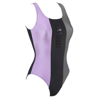 ARENA Damen Badeanzug Damen Sport Badeanzug Just, Shark-Black-Provenza, 36, 003533