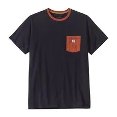 Patagonia Shop Sticker Pocket T-Shirt - lila - L
