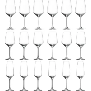 SCHOTT ZWIESEL Serie TASTE Premiumset je 6 x Weißwein-, Rotwein-, Champagnerglas