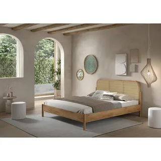 Vipack Bett Olive 180 x 200 cm Beige