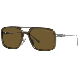 Prada 0PR 57ZS 55 18F01T Sonnenbrille, Unisex, Erwachsene, Mehrfarbig (Mehrfarbig), Einheitsgröße