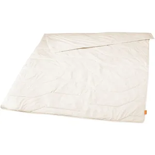 sleepling Sommerdecke Lyocell Tencel Baumwolle leichte Bettdecke 240 x 220 cm, weiß