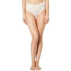 Spanx Damen Cotton Comfort Thong, Damen Unterwäsche Thongs , Heather Oatmeal, L