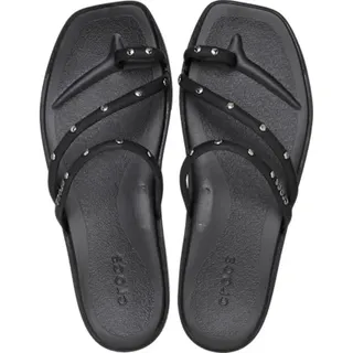 Crocs Miami Studded Toe Loop Sandalen Schwarz | 39
