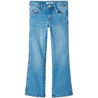 NAME IT Mädchen Nkfpolly Skinny Boot Jeans 1142-Au Noos Jeanshose, Medium Blue Denim, 140