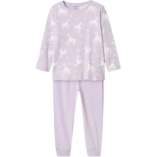 Name IT Mädchen Nmfnightset Pastel Lilac Horse Noos Hose, Pastel Lilac, 86-92 EU