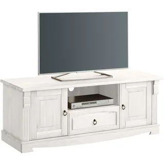 Home Affaire »Anna« Gesamtmaße (B/T/H): ca. 140/44/50 cm, TV-Board, Breite 140 cm, 2 Türen, 1 Schublade, Massivholz, FSC®,