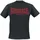 Herren T-Shirt normale Passform Ll008 One T Shirt Black/Red L