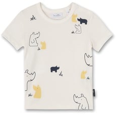 Sanetta Baby-Jungen 902292 T-Shirt, Ivory, 80