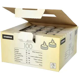 Papstar Teelichter 3,8 cm 100 St. weiß
