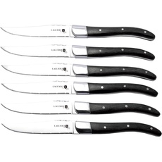 BerlingerHaus 6 pcs steak knife with black wood handle (BH/2469), Besteck, Schwarz
