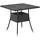 Yoro Polyrattan Gartentisch quadratisch 80 x 80 cm Schwarz