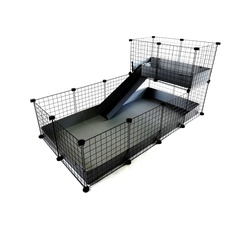 C&C Modular cage 4x2 + Loft 2x1+ pilkas ramp, Gehege