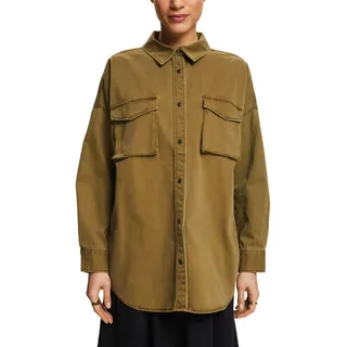 ESPRIT Damen 024ee1f301 Bluse, 350/Khaki Green, Medium