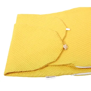 HOBEA-Germany Stillkissen XXL Lagerungskissen Schwangerschaftskissen Seitenschläferkissen groß (Waffelmuster senfgelb, Bezug für Stillkissen)