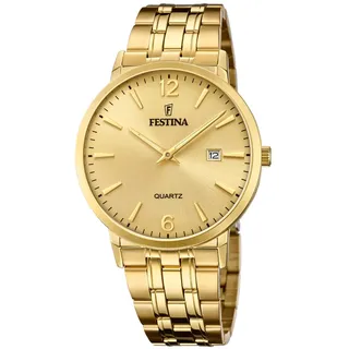 Festina Herren Analog Quarz Uhr mit Edelstahl Armband F20513/3