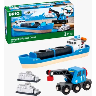 BRIO Containerschiff mit Kranwagen (33534)