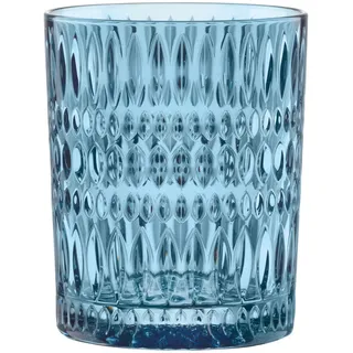 Nachtmann, 2-teiliges Becher-Set, Blaue Whiskey-Gläser, Kristallglas, 304 ml, Vintage Blue, Ethno, 105389
