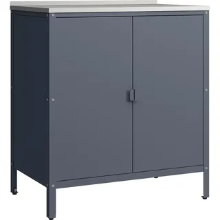 casa.pro Outdoor Schrank Bolognano 92x80x50 cm Dunkelgrau, matt