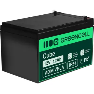 Green Cell AGM 12V/12Ah Gel Deep Cycle