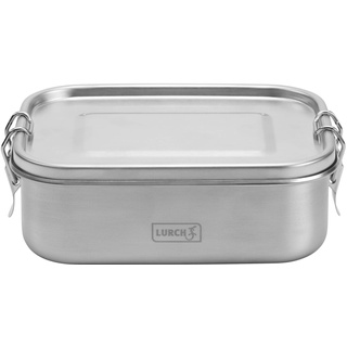 LURCH 240880 Lunchbox Snap aus Edelstahl 100% auslaufsicher 800ml