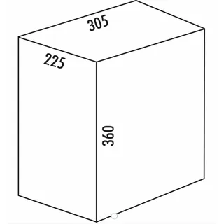 Naber Ersatzeimer, anthrazit (20 Liter). Ersatzeimer.  - Mülleimer - Grau