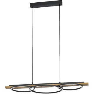 EGLO Boyal 3-flg. 40 cm rund Holz schwarz-braun-weiß