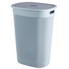 Bild Hamper Wäschekorb aus recyceltem Kunststoff, 55 l, Blau,