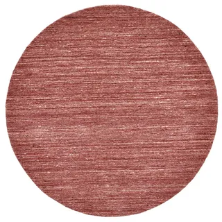 THEKO Pure Uni, rund 14 mm Höhe Handwebteppich, meliert, reine Wolle, handgewebt